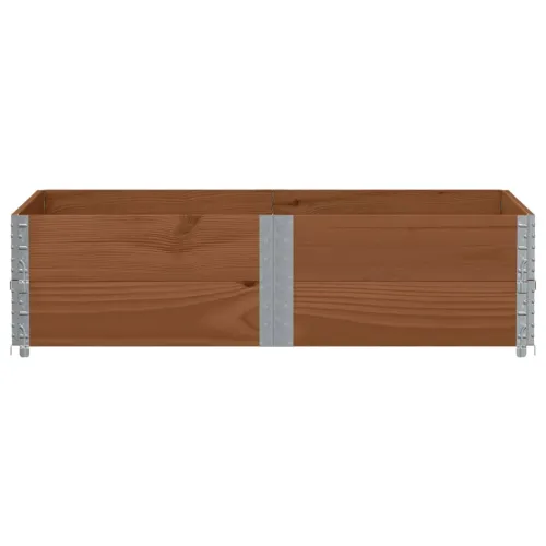 Okviri za palete 2 smeđi 150x100 cm od masivne borovine - Tamno smeđa 150 x 100 cm 2 Cijena