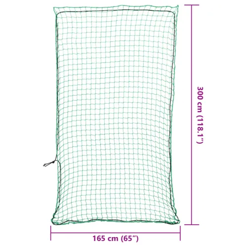 Mreža za prikolicu s elastičnim užetom zelena 3x1,65 m PP - Zelena Mreža za prikolicu 3 x 1.65 m Cijena