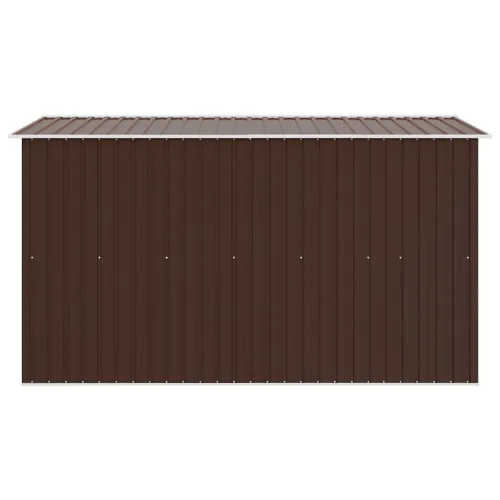 Vrtna kućica - Vrtno spremište 257 x 298 x 178 cm metalno smeđe - Smeđa 257 x 298 x 178 cm Cijena
