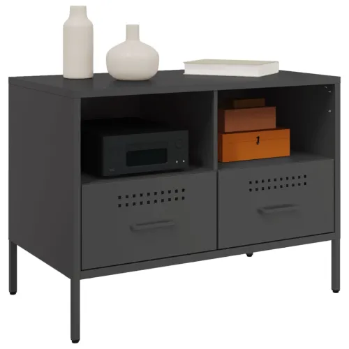 TV ormarić crni 68 x 39 x 50,5 cm čelični - Crna 1 Cijena