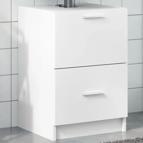 Ormarić za Lavabo - Umivaonik bijeli 40 x 37 x 59 cm konstruirano drvo - Bijela 40 x 37 x 59 cm Cijena
