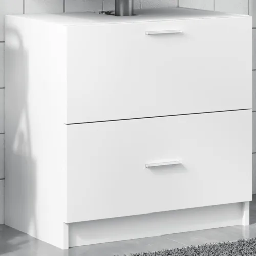 Ormarić za Lavabo - Umivaonik bijeli 59 x 37 x 59 cm konstruirano drvo - Bijela 59 x 37 x 59 cm 1 1 Cijena