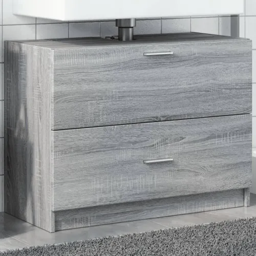 Ormarić za Lavabo - Umivaonik boja hrasta sonome 78 x 37 x 59 cm drveni - Sivi hrast sonoma 78 x 37 x 59 cm Cijena