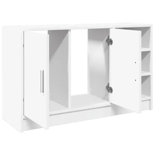 Ormarić za Lavabo - Umivaonik bijeli 90 x 29 x 55 cm konstruirano drvo - Bijela 90 x 29 x 55 cm Cijena