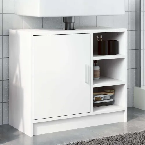Ormarić za Lavabo - Umivaonik bijeli 63 x 29 x 55 cm konstruirano drvo - Bijela 63 x 29 x 55 cm 1 1 Cijena