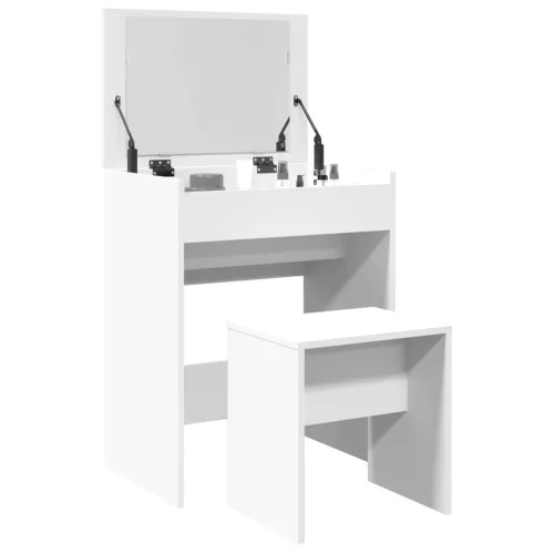Toaletni stolić sa stolcem bijeli 60 x 40 x 113,5 cm - Bijela 1 Cijena