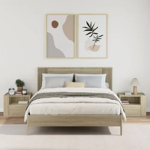 Zidni noćni ormarići 2 kom boja hrasta sonome 45x30x35 cm - Sonoma hrast 2 Cijena
