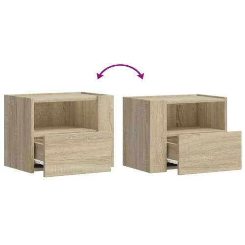 Zidni noćni ormarići 2 kom boja hrasta sonome 45x30x35 cm - Sonoma hrast 2 Cijena