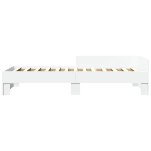 Okvir za krevet bijeli 100 x 200 cm konstruirano drvo - Bijela 100 x 200 cm Cijena