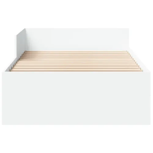 Okvir za krevet bijeli 100 x 200 cm konstruirano drvo - Bijela 100 x 200 cm Cijena