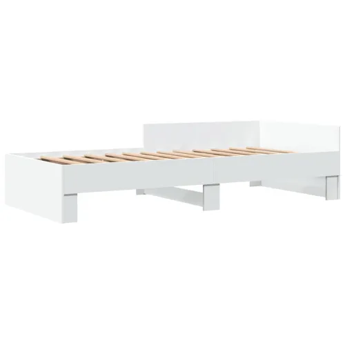 Okvir za krevet bijeli 100 x 200 cm konstruirano drvo - Bijela 100 x 200 cm Cijena