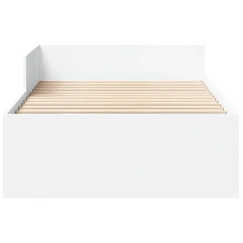 Okvir za krevet bijeli 90x200 cm konstruirano drvo - Bijela 90 x 200 cm Cijena
