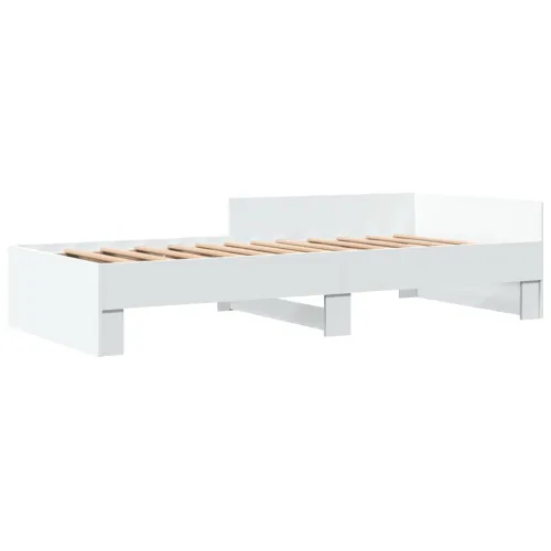Okvir za krevet bijeli 90x200 cm konstruirano drvo - Bijela 90 x 200 cm Cijena