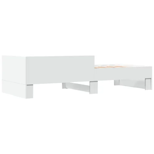 Okvir za krevet bijeli 90x200 cm konstruirano drvo - Bijela 90 x 200 cm Cijena