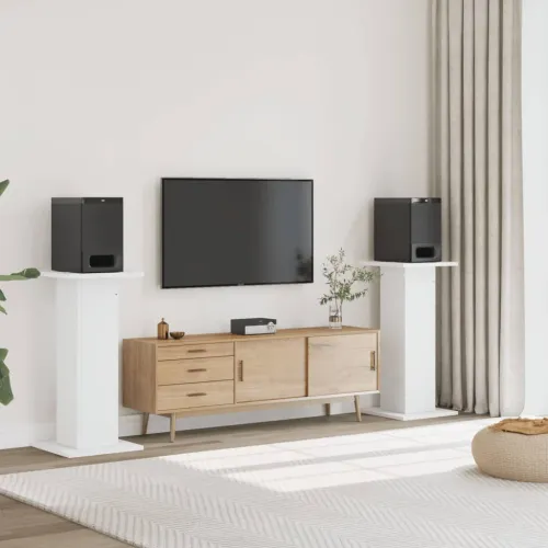 Stalci za zvučnike 2 kom bijeli 30x30x95 cm konstruirano drvo - Bijela 30 x 30 x 95 cm Bijela 30 x 30 x 95 cm Cijena