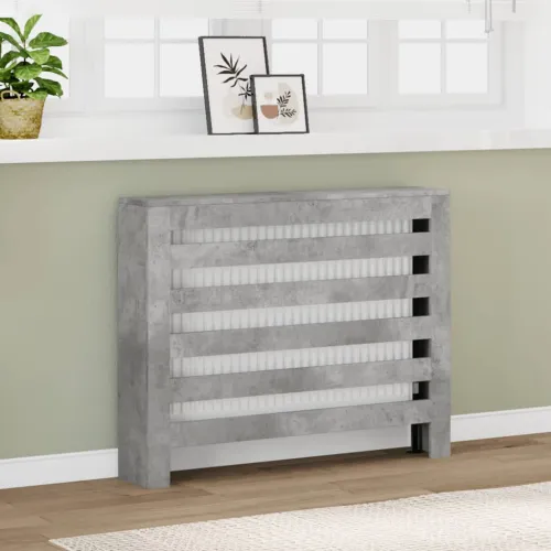 Maska za radijator - Pokrov za radijator hrasta sonome 104x20x82cm konstruirano drvo - Betonska siva 104 x 20 x 82 cm vodoravne  Cijena