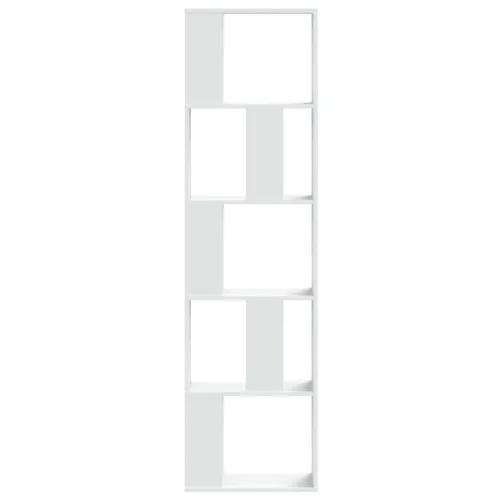 Regal za knjige 5 razina bijeli 45x23,5x162,5 cm drveni - Bijela 45 cm Cijena