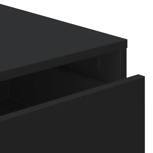 Kutna komoda s ladicama crna 60x41x58 cm od konstruiranog drva - Crna 60 x 41 x 58 cm Cijena