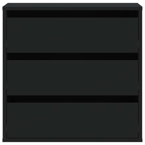Kutna komoda s ladicama crna 60x41x58 cm od konstruiranog drva - Crna 60 x 41 x 58 cm Cijena