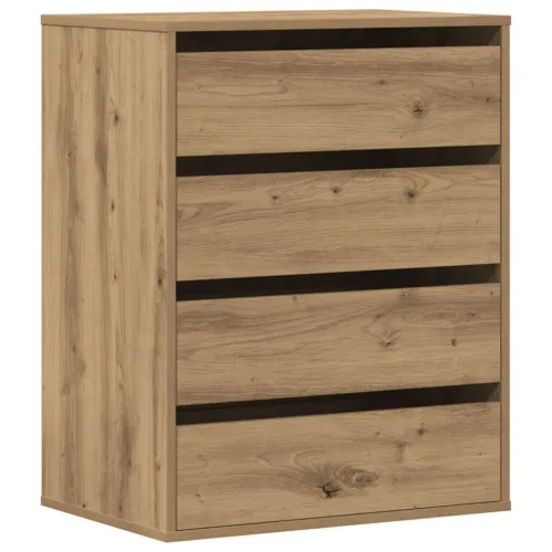 Kutna komoda s ladicama boja artisian hrast 60x41x76 cm drveni - Boja hrasta 60 x 41 x 76 cm Cijena