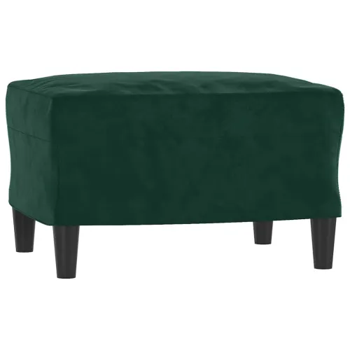 3-dijelni set sofa tamnozeleni baršunasti - Tamnozelena 1 s jastučićima i tabureom Cijena