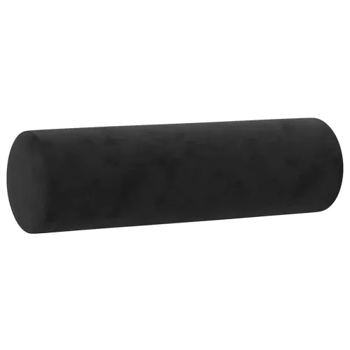 3-dijelni set sofa s jastucima crni baršunasti - Crna s jastucima i tabureom Cijena