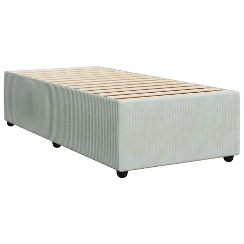 Box spring krevet s madracem svjetlosivi 90x190 cm baršunasti - Svjetlosiva 90 x 200 cm Cijena