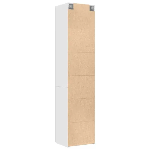Uski ormarić za pohranu bijeli 50x42,5x225 cm konstruirano drvo - Bijela 50 x 42.5 x 225 cm 1 6 polica Cijena