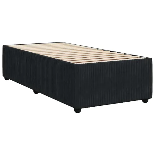 Box spring krevet s madracem crni 100x200 cm baršunasti - Crna 100 x 200 cm Cijena