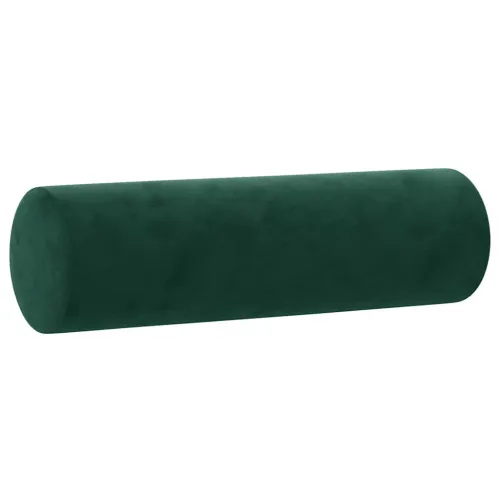 3-dijelni set sofa s jastucima tamnozeleni baršunasti - Tamnozelena s jastucima i tabureom Cijena