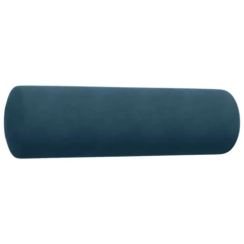 3-dijelni set sofa s jastucima plavi baršunasti - Plava 1 s jastucima i tabureom Cijena