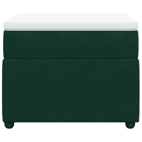 Box spring krevet s madracem tamnozeleni 90x190 cm baršunasti - Tamnozelena 90 x 190 cm Cijena