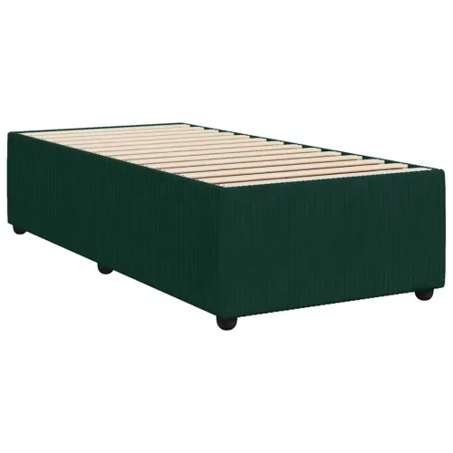 Box spring krevet s madracem tamnozeleni 90x190 cm baršunasti - Tamnozelena 90 x 190 cm Cijena