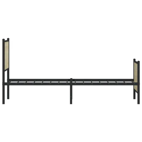Metalni okvir kreveta bez madraca boja hrasta sonome 150x200 cm - sonoma hrast 150 x 200 cm s uzglavljem i podnožjem Cijena