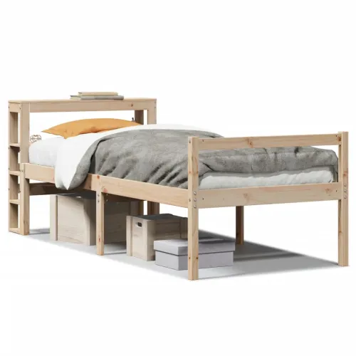 Krevet za starije s uzglavljem 75x190 cm od borovine - Prirodna 75 x 190 cm Cijena