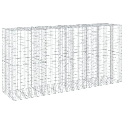 Gabion - Gabion ograde - Gabionska košara s poklopcem 400x100x200 cm pocinčano željezo - 400 x 100 x 200 cm Cijena