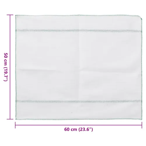 Krpe za čišćenje 10 kom bijele sa zelenim prugama 50 x 60 cm - 10 Cijena