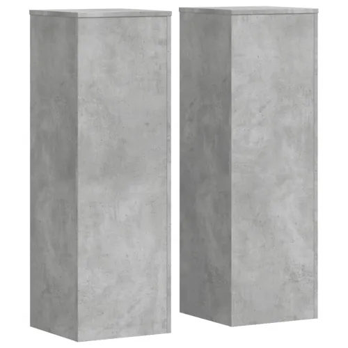 Stalci za biljke 2 kom siva boja betona 33 x 33 x 100 cm drveni - Betonska siva 33 x 33 x 100 cm Cijena