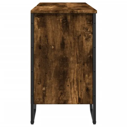 Ormarić za Lavabo - Umivaonik boja dimljenog hrasta 91x35x60 cm drveni - Dimljeni hrast Cijena