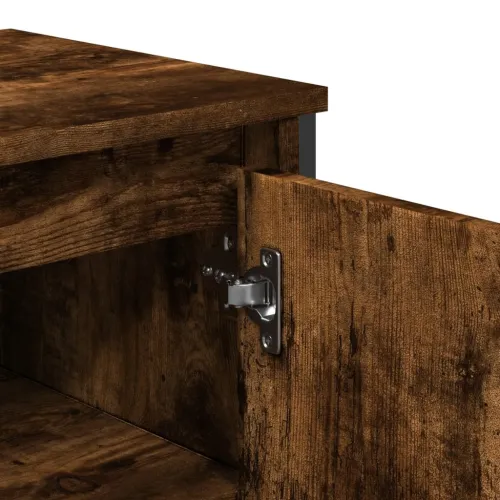 Ormarić za Lavabo - Umivaonik boja dimljenog hrasta 91x35x60 cm drveni - Dimljeni hrast Cijena