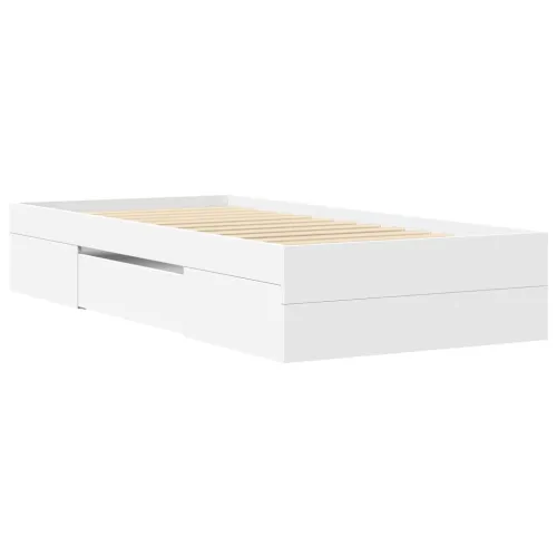 Okvir za krevet bijeli 90x200 cm konstruirano drvo - Bijela 90 x 200 cm Cijena