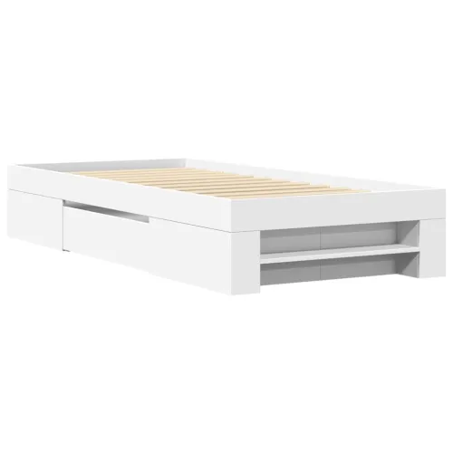 Okvir za krevet bijeli 90x190 cm konstruirano drvo - Bijela 90 x 190 cm Cijena