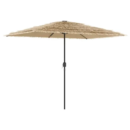 Vrtni suncobran LED s čeličnom šipkom smeđi 300x200x250 cm - 300 x 200 x 250 cm Cijena