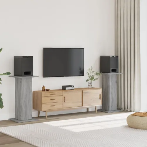 Stalci za zvučnike 2 kom 30 x 30 x 80 cm konstruirano drvo - Sivi hrast sonoma 30 x 30 x 80 cm Sivi hrast sonoma 30 x 30 x 80 cm Cijena