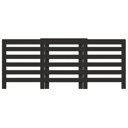 Maska za radijator - Pokrov za radijator crni 205x21,5x83,5 cm konstruirano drvo - Crna 205 x 21,5 x 83,5 cm vodoravne letvice Cijena