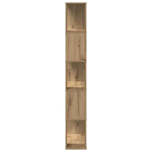 Regal za knjige s 5 razina boja hrasta 80,5x23,5x162,5cm drveni - Boja hrasta 80.5 cm Cijena