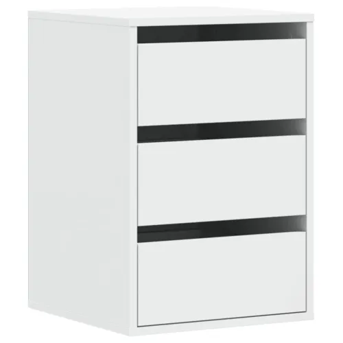 Kutna komoda s ladicama bijela 40x41x58 cm konstruirano drvo - Bijela 40 x 41 x 58 cm Cijena