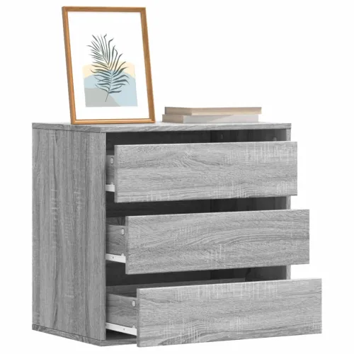 Kutna komoda s ladicama boja hrasta sonome 60x41x58 cm drveni - Sivi hrast sonoma 60 x 41 x 58 cm Cijena