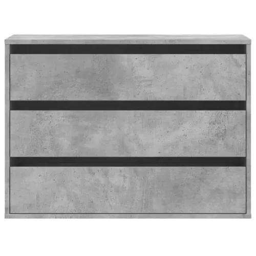 Kutna komoda s ladicama siva boja betona 80x41x58 cm drveni - Beton siva 80 x 41 x 58 cm Cijena