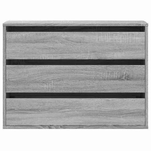 Kutna komoda s ladicama boja hrasta sonome 80x41x58 cm drveni - Sivi hrast sonoma 80 x 41 x 58 cm Cijena